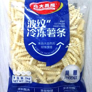 1/4" Frozen French Fries Zhongda Meicheng One Quarter Size
