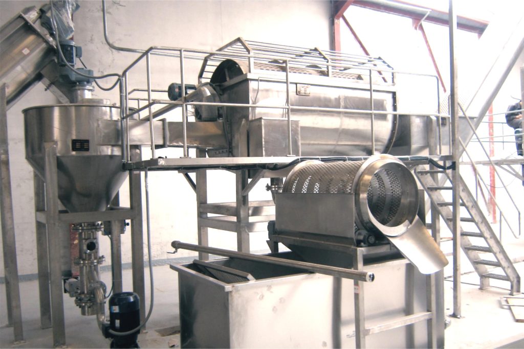 línea de producción de hojuelas de papa - Máquina Lavadora Horizontal